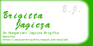 brigitta jagicza business card